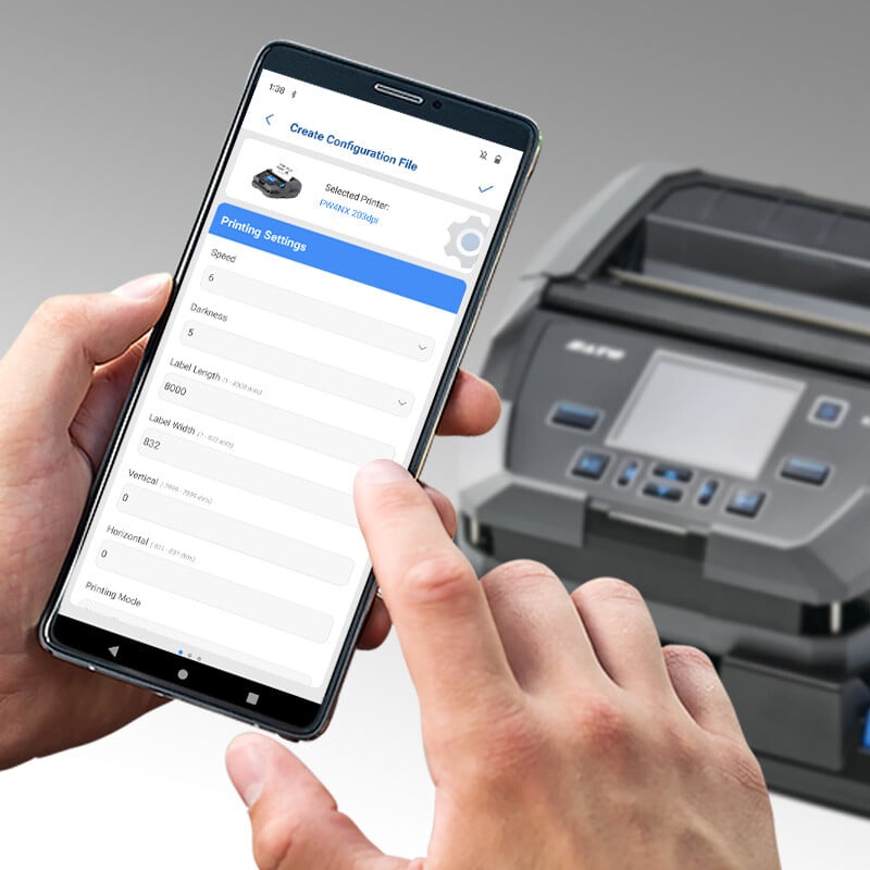 Thermal Label Printer Configuration with Mobile All-In-One Tool | SATO